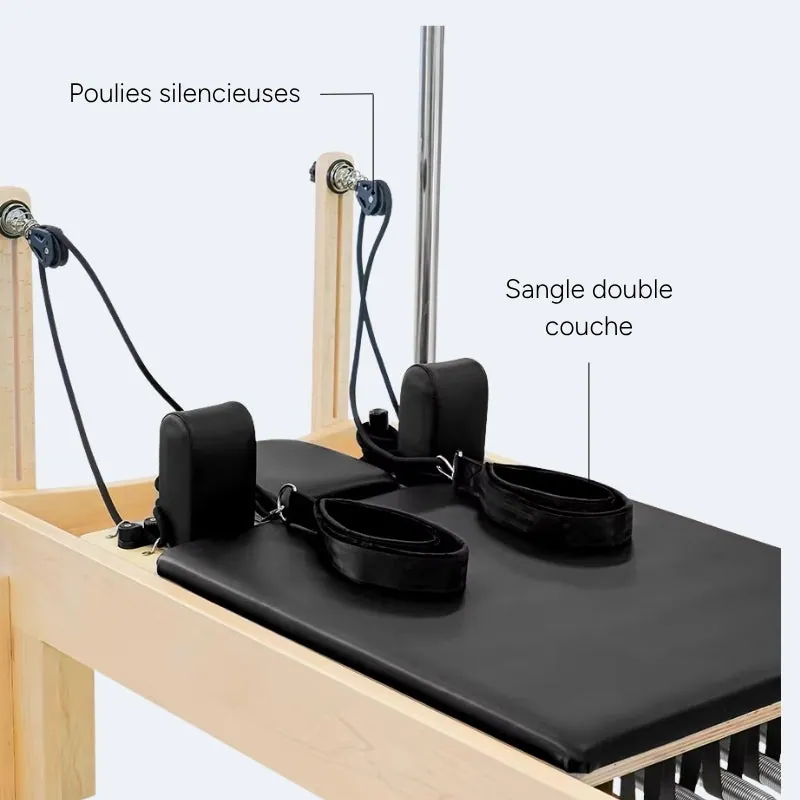 Cadillac Reformer Pilates en bois Méridien, vue 5
