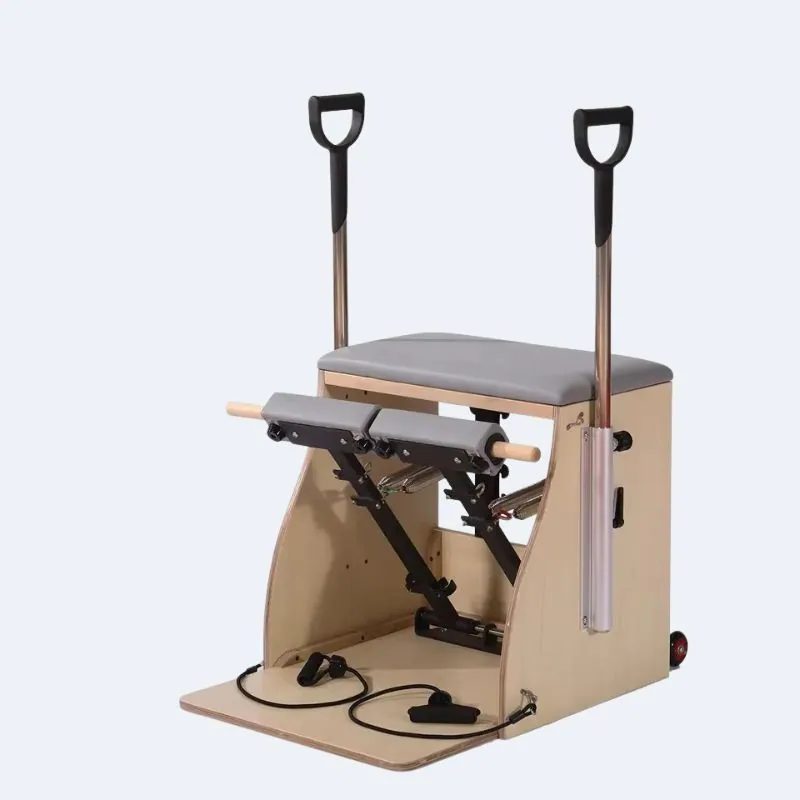 Chaise Pilates en bois d’érable Onde, vue 4