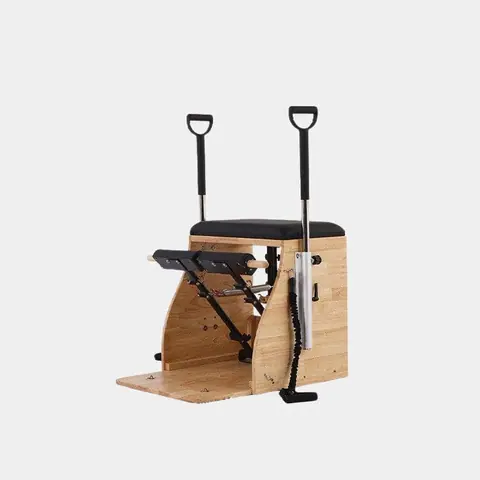 Chaise Pilates en bois à pédales doubles Tilleul