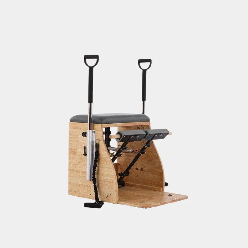 Chaise Pilates en bois à pédales doubles Tilleul, vue 2