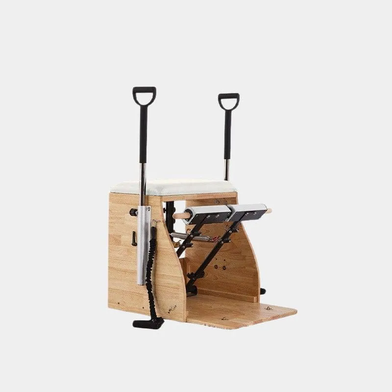 Chaise Pilates en bois à pédales doubles Tilleul, vue 3