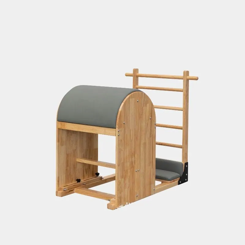 Ladder Barrel Pilates en bois et similicuir Orme, vue 2