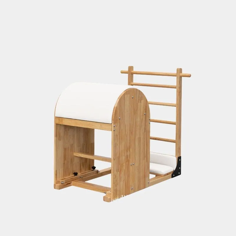 Ladder Barrel Pilates en bois et similicuir Orme, vue 3