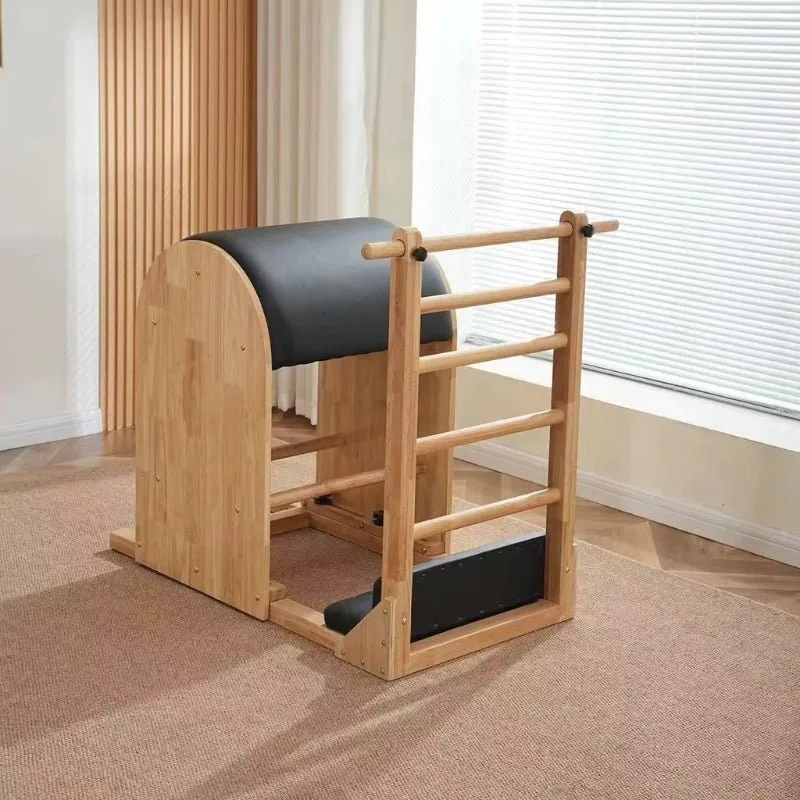Ladder Barrel Pilates en bois et similicuir Orme, vue 4