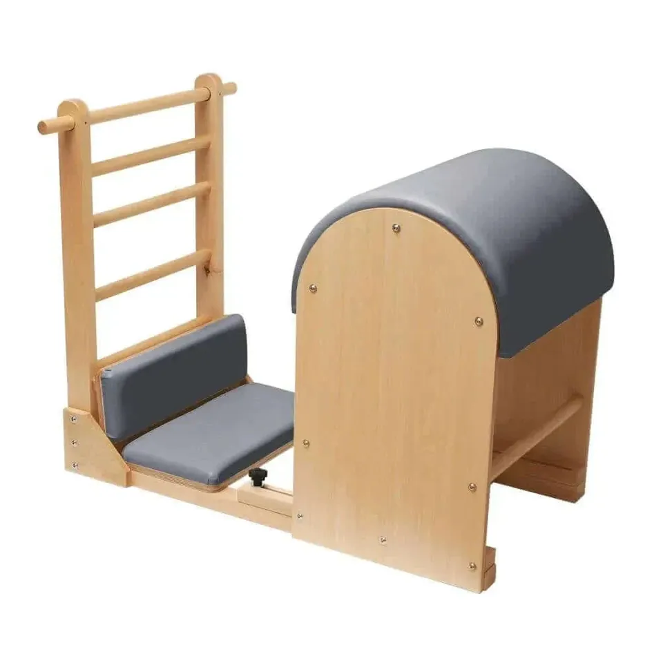 Ladder Barrel Pilates en bois avec plateformes Roche, vue 2
