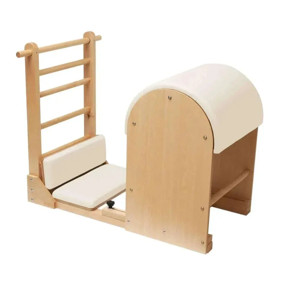 Ladder Barrel Pilates en bois avec plateformes Roche, vue 3