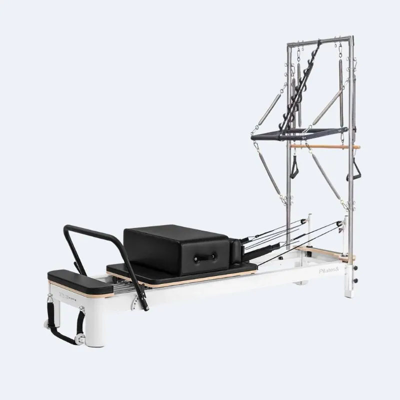 Reformer Pilates aluminium avec tour Archipel, vue 2