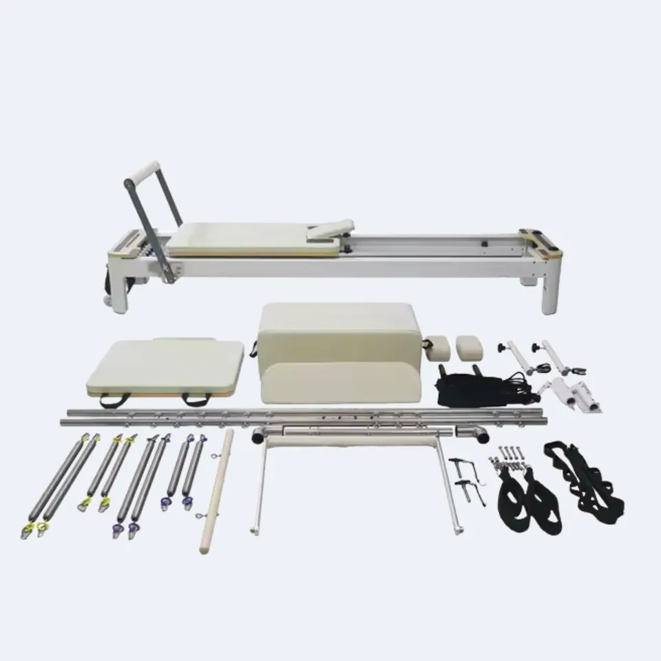 Reformer Pilates aluminium avec tour Archipel, vue 7