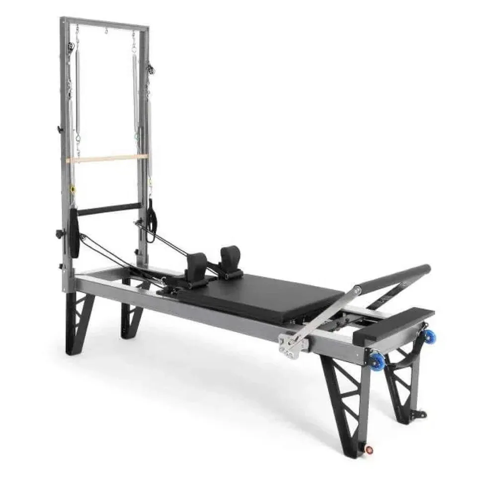 Reformer Pilates en aluminium avec tour Bise, vue 4