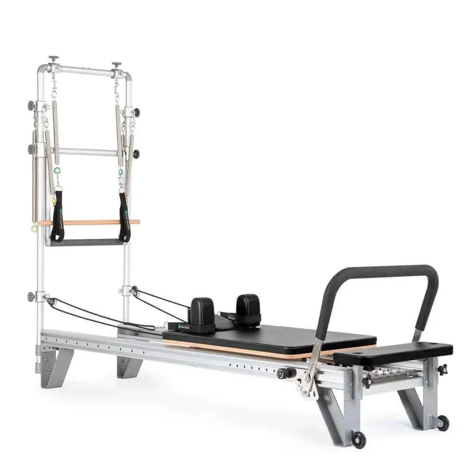 Reformer Pilates aluminium avec tour Sommet, vue 2