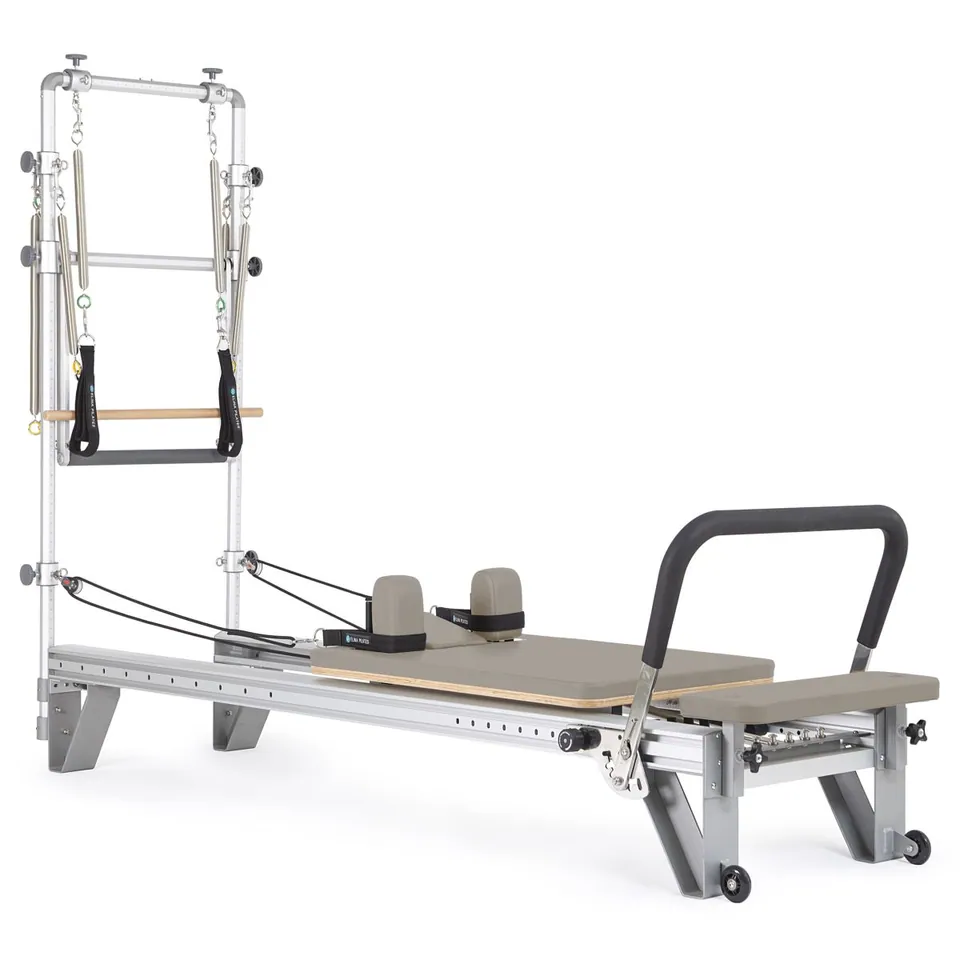 Reformer Pilates aluminium avec tour Sommet, vue 3
