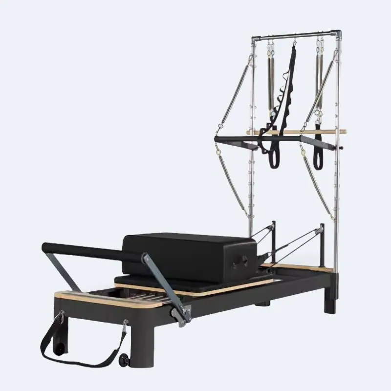 Reformer Pilates en aluminium Basalte, vue 2