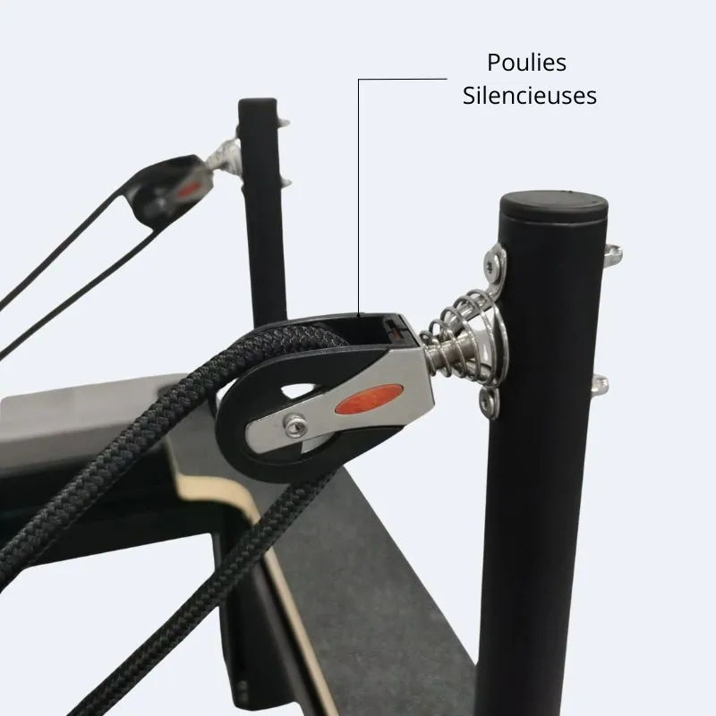 Reformer Pilates en aluminium Basalte, vue 6