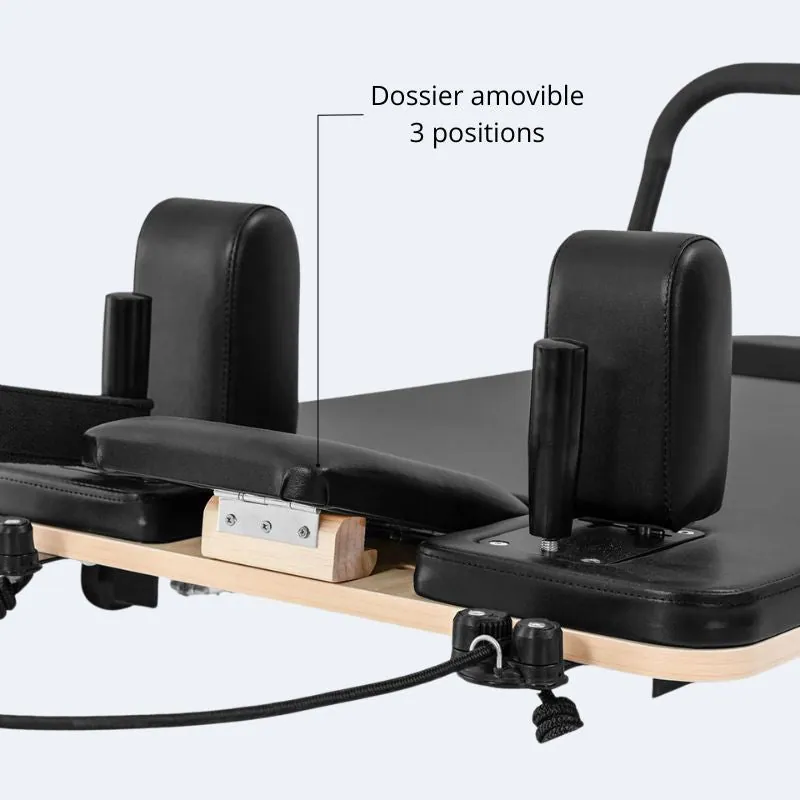 Reformer Pilates en aluminium Basalte, vue 7