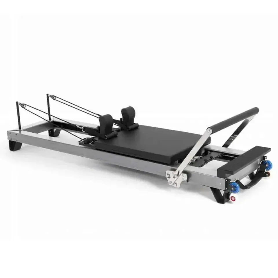 Reformer Pilates en aluminium empilable Delta, vue 2