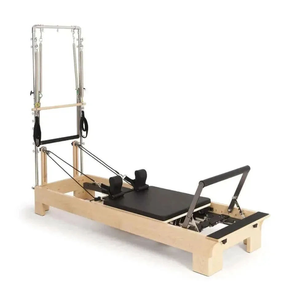 Reformer Pilates avec tour en bois d'érable Lande, vue 2