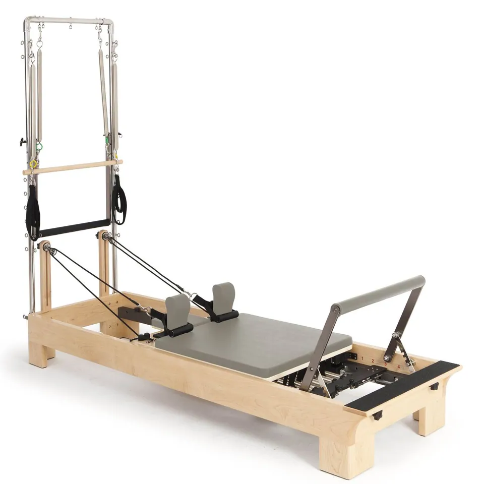 Reformer Pilates avec tour en bois d'érable Lande, vue 3