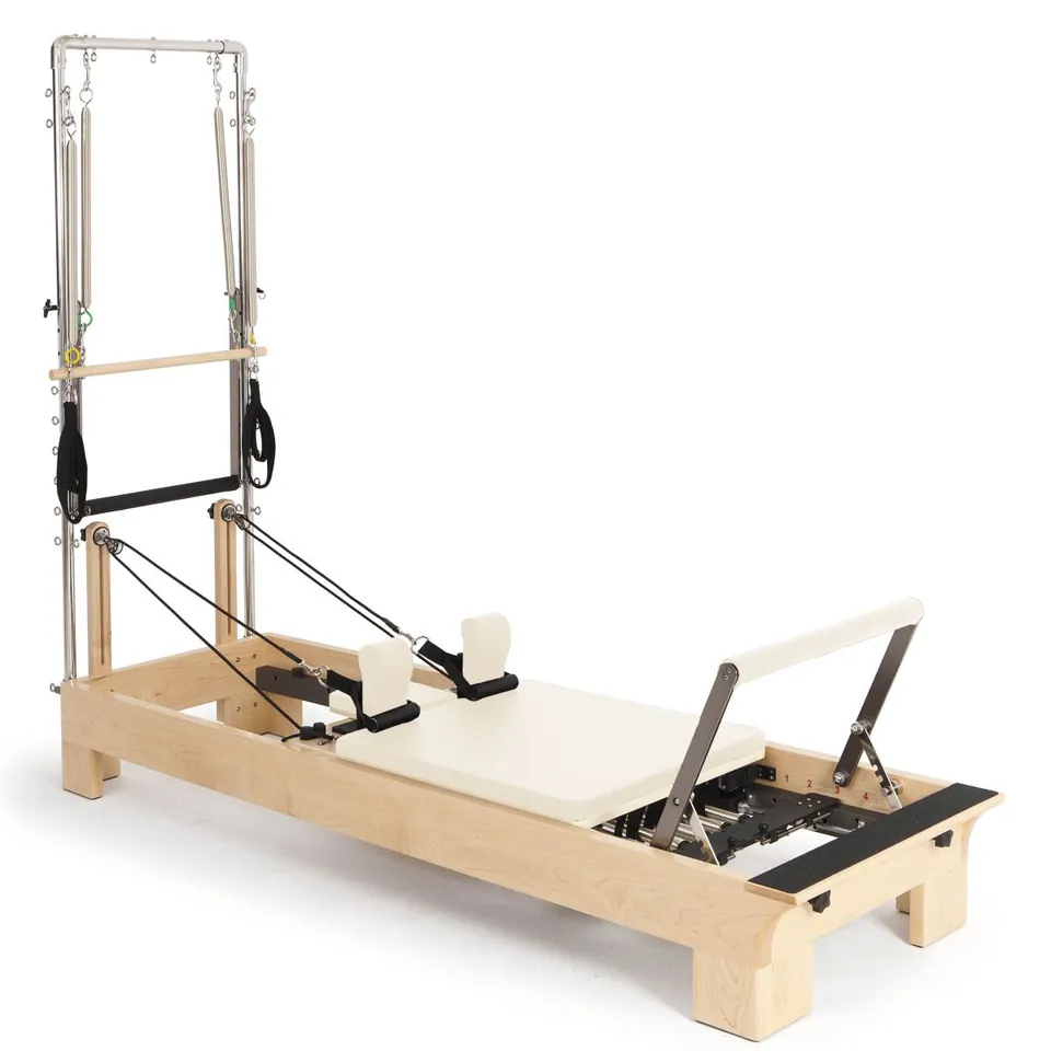 Reformer Pilates avec tour en bois d'érable Lande, vue 4