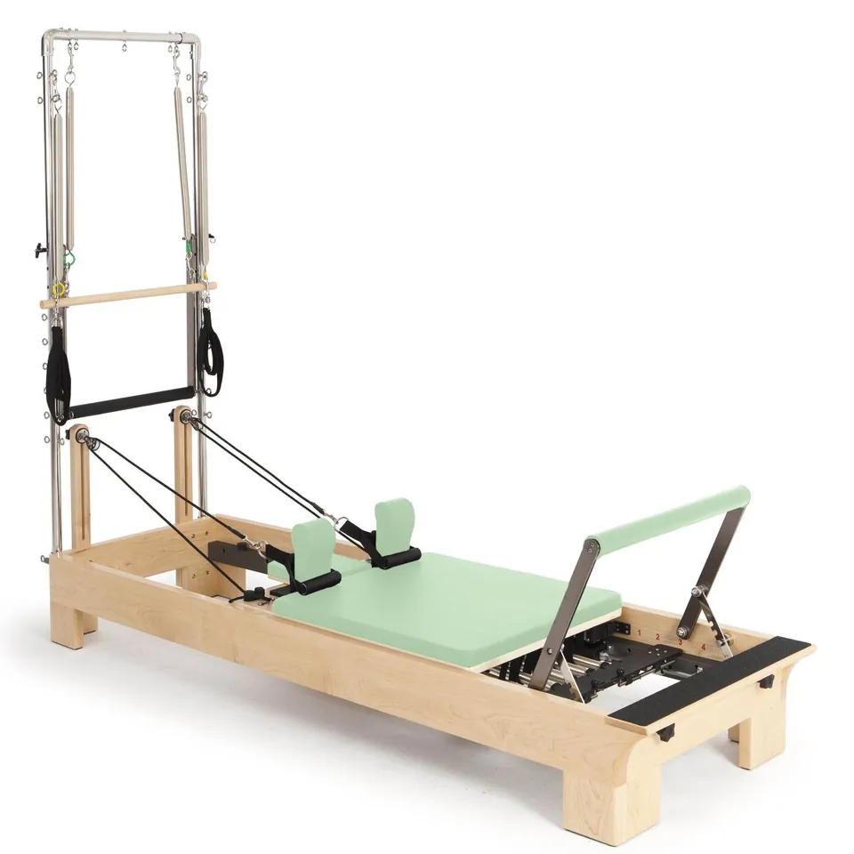 Reformer Pilates avec tour en bois d'érable Lande, vue 6