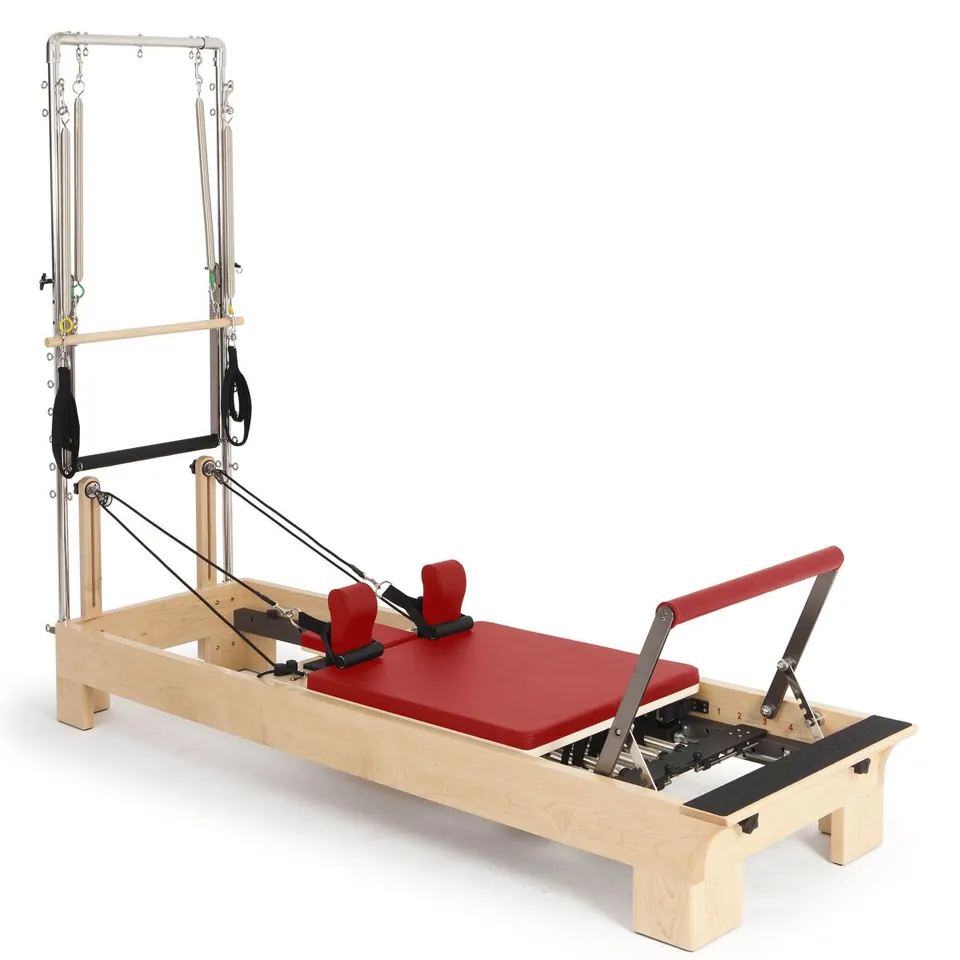 Reformer Pilates avec tour en bois d'érable Lande, vue 8
