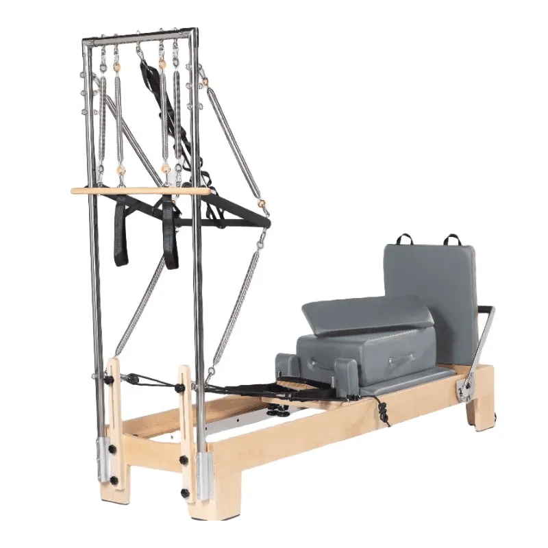 Reformer Pilates avec tour en érable Havre, vue 2