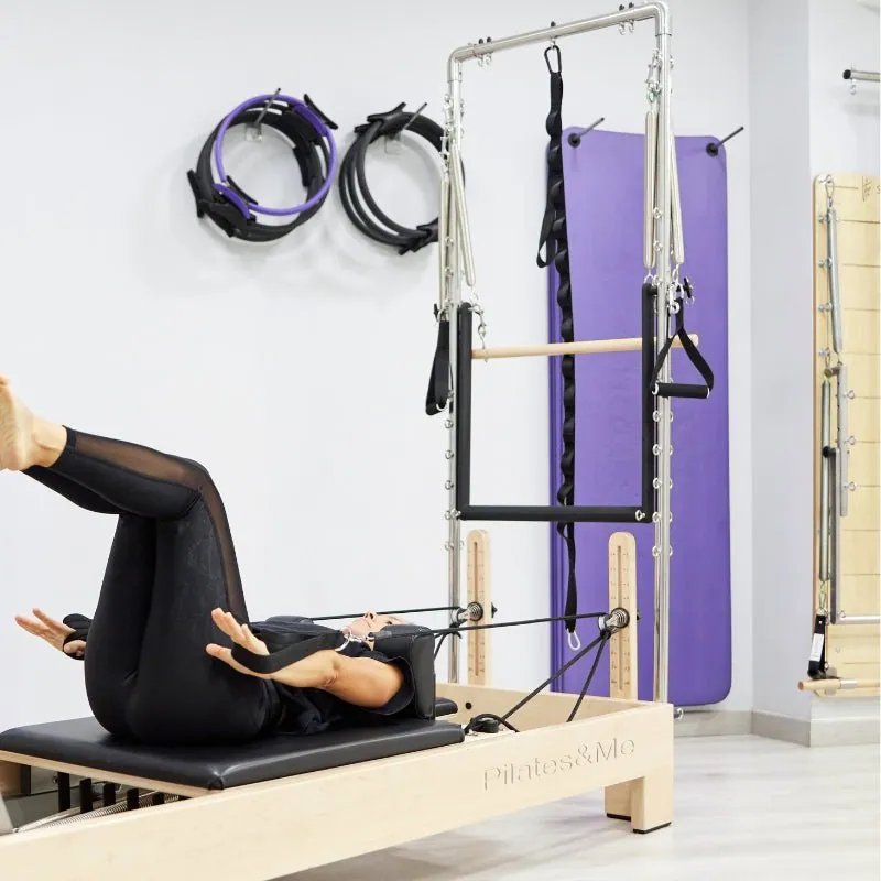 Reformer Pilates avec tour en érable Havre, vue 4
