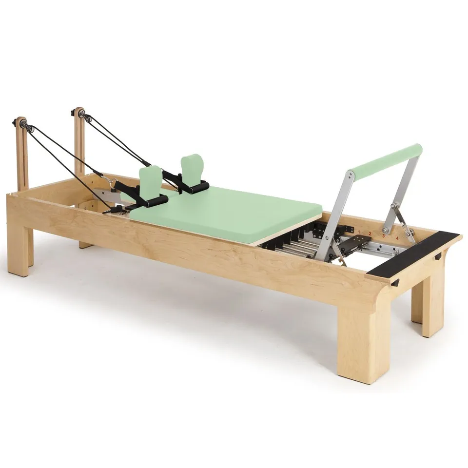 Reformer Pilates en bois d’érable Aube, vue 6