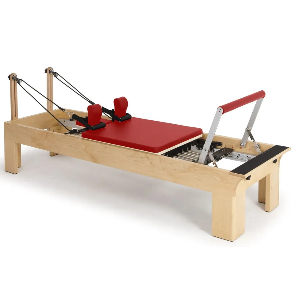 Reformer Pilates en bois d’érable Aube, vue 8