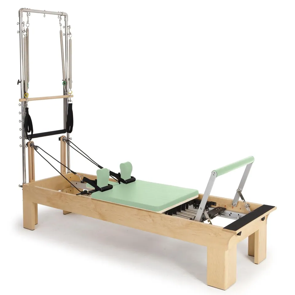 Reformer Pilates en bois avec tour Calanque, vue 6