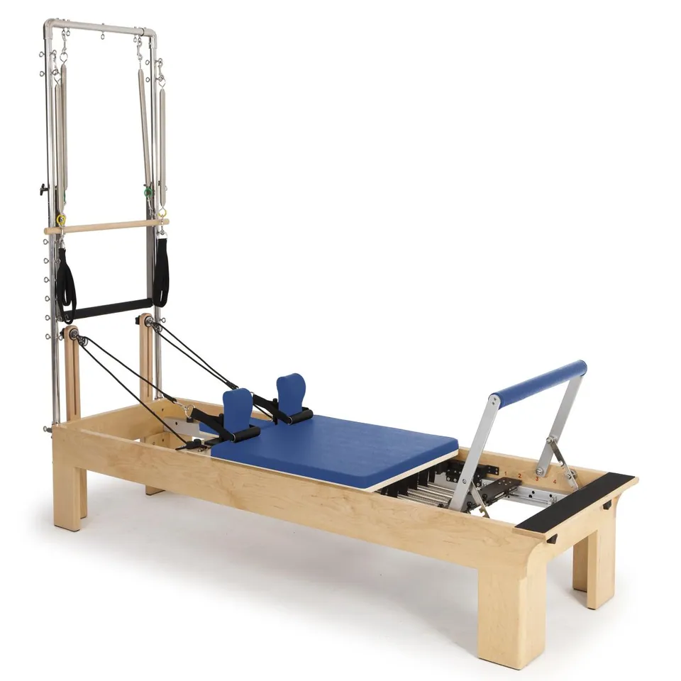 Reformer Pilates en bois avec tour Calanque, vue 7