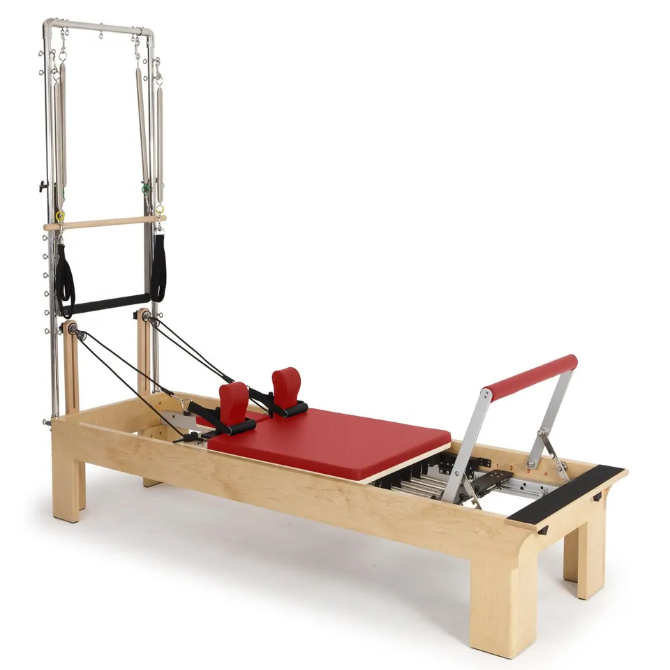 Reformer Pilates en bois avec tour Calanque, vue 8