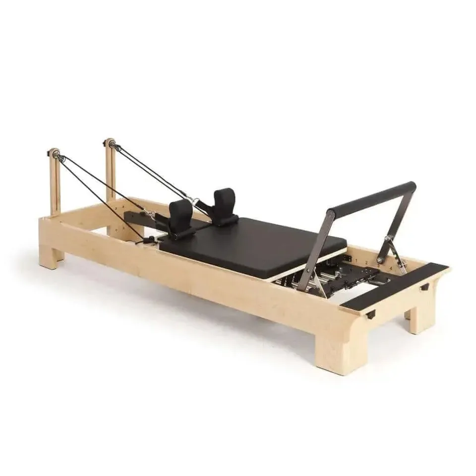 Reformer Pilates en bois d'érable Cèdre, vue 2