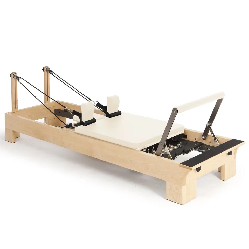 Reformer Pilates en bois d'érable Cèdre, vue 4