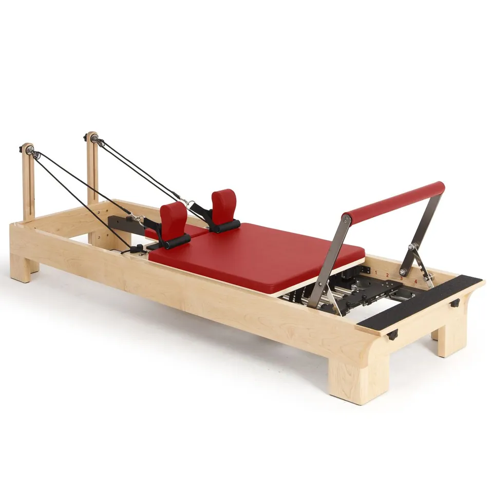 Reformer Pilates en bois d'érable Cèdre, vue 8