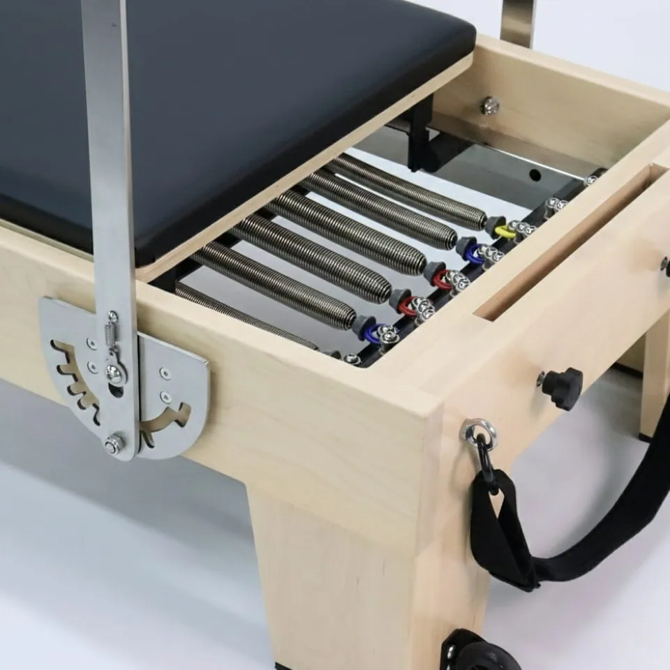 Reformer Pilates en bois d'érable Isard, vue 3