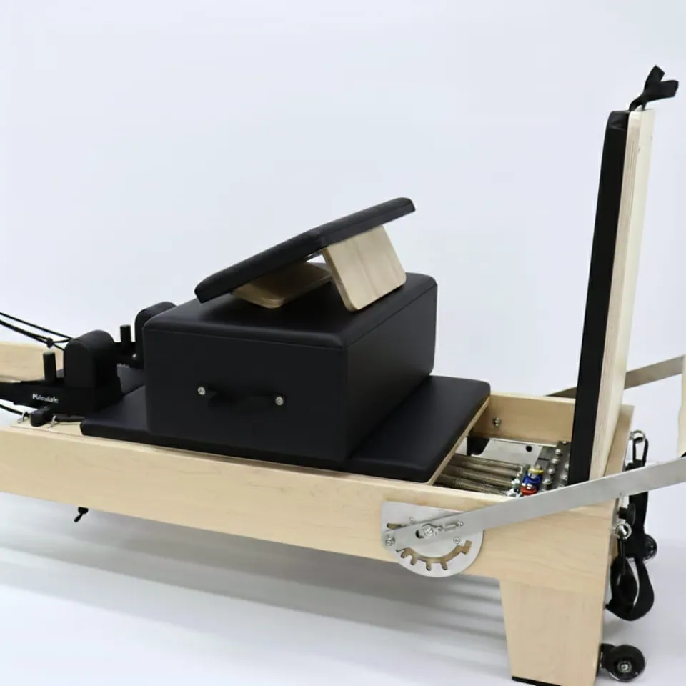 Reformer Pilates en bois d'érable Isard, vue 8