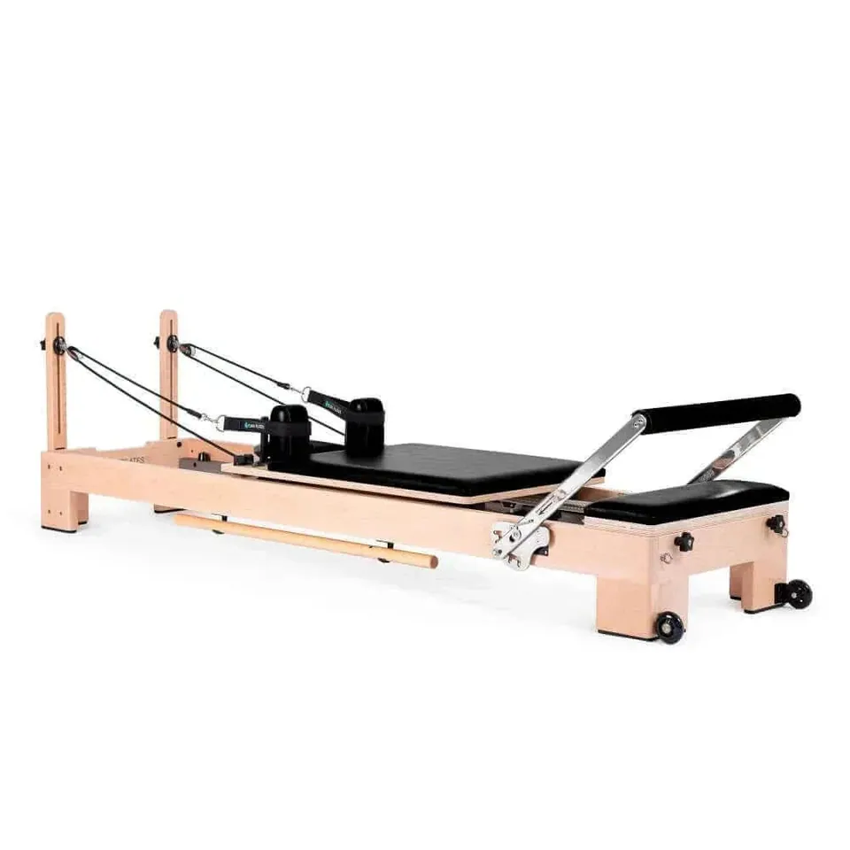 Reformer Pilates en bois de hêtre Saule : reformers, bois et aluminium, pour illustrer « Tableau récapitulatif »