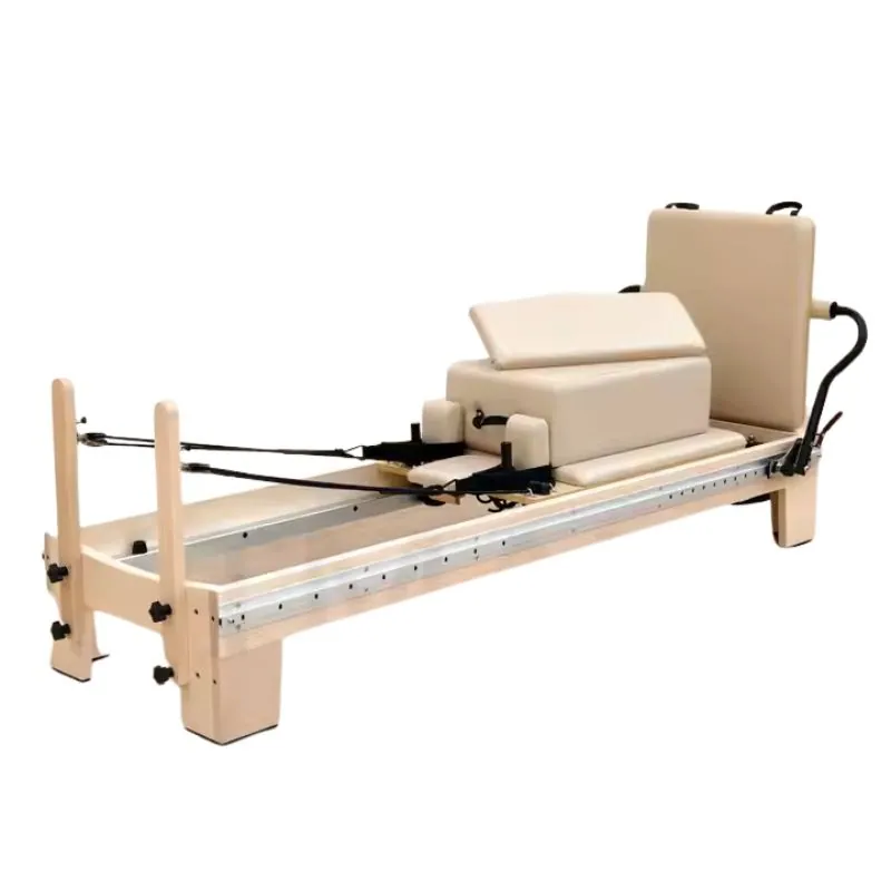Reformer Pilates en bois à rail ajustable Tamaris, vue 3