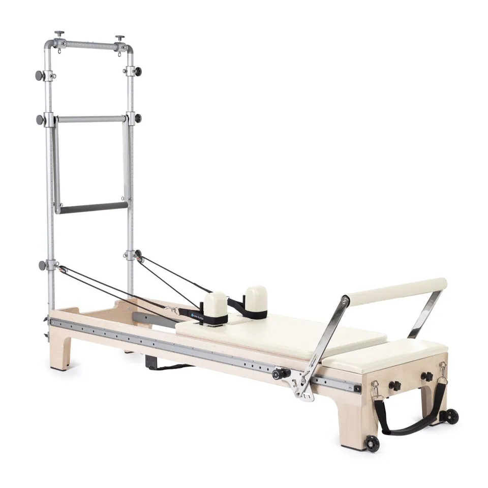 Reformer Pilates en bois avec tour intégrée Corail, vue 4