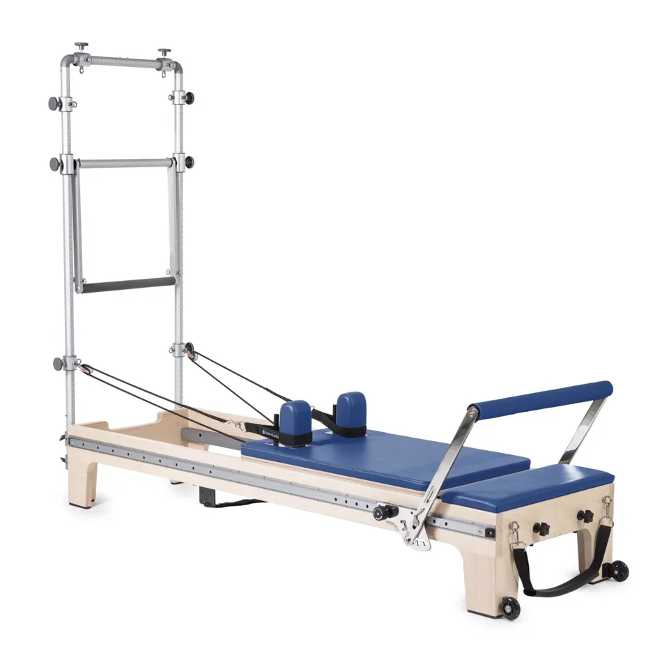 Reformer Pilates en bois avec tour intégrée Corail, vue 7