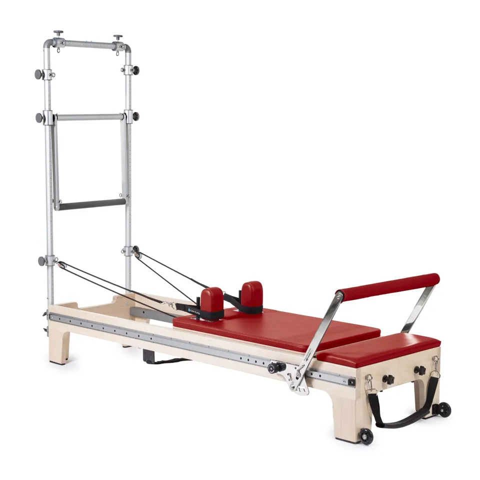 Reformer Pilates en bois avec tour intégrée Corail, vue 8