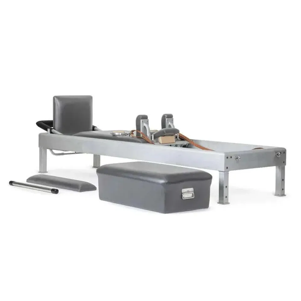 Reformer Pilates classique en aluminium Givre, vue 2