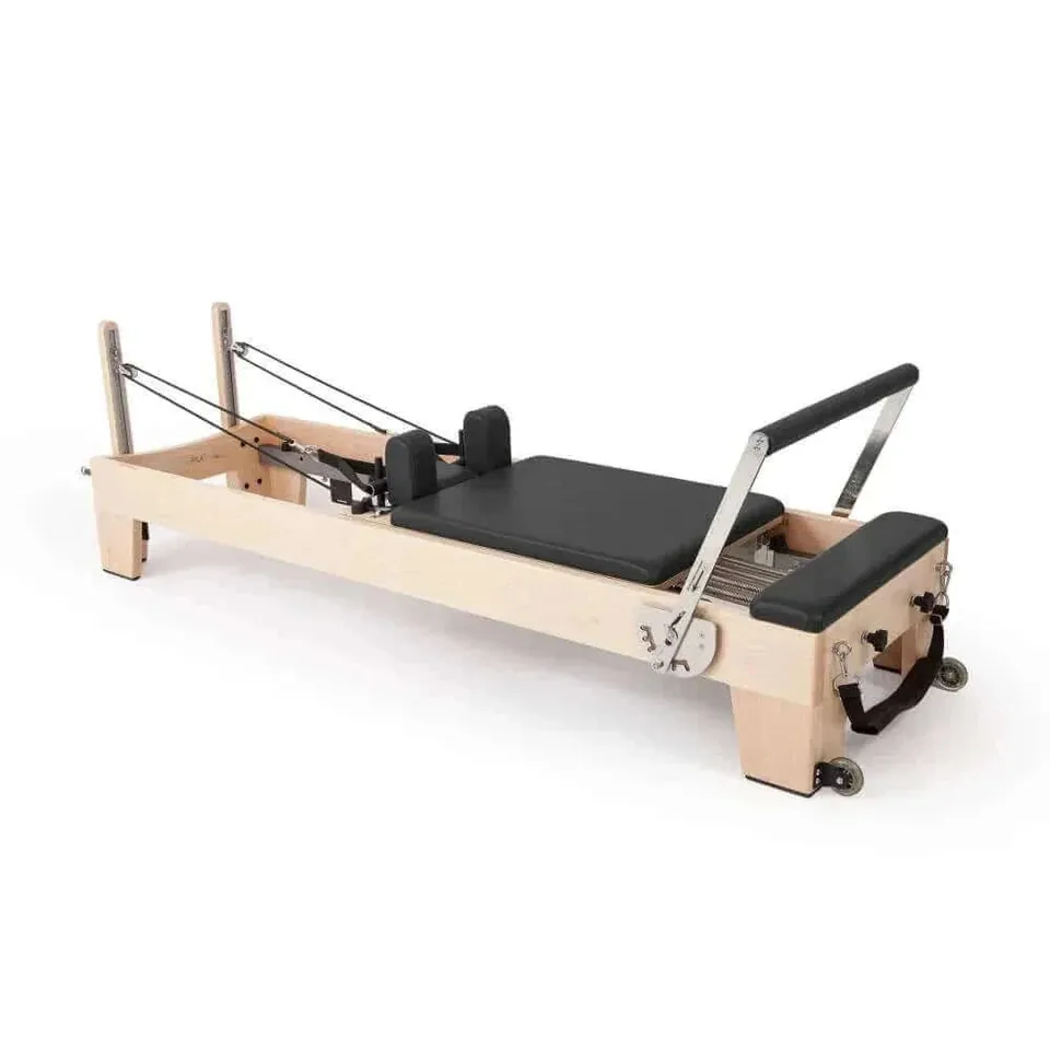Reformer Pilates empilable en bois d'érable Cyprès, vue 2