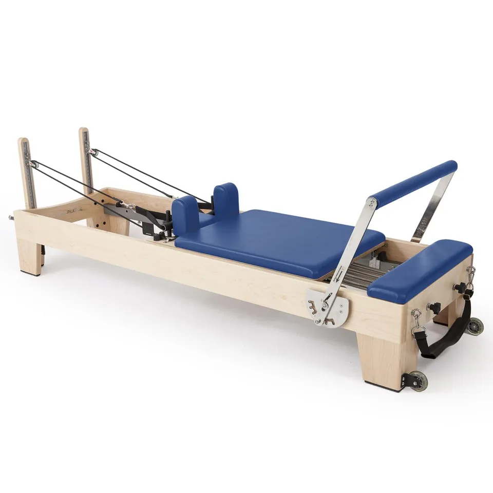 Reformer Pilates empilable en bois d'érable Cyprès, vue 3