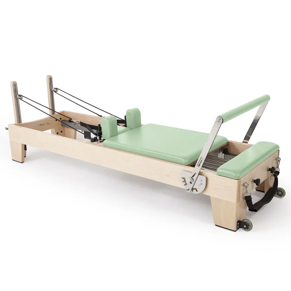 Reformer Pilates empilable en bois d'érable Cyprès, vue 4