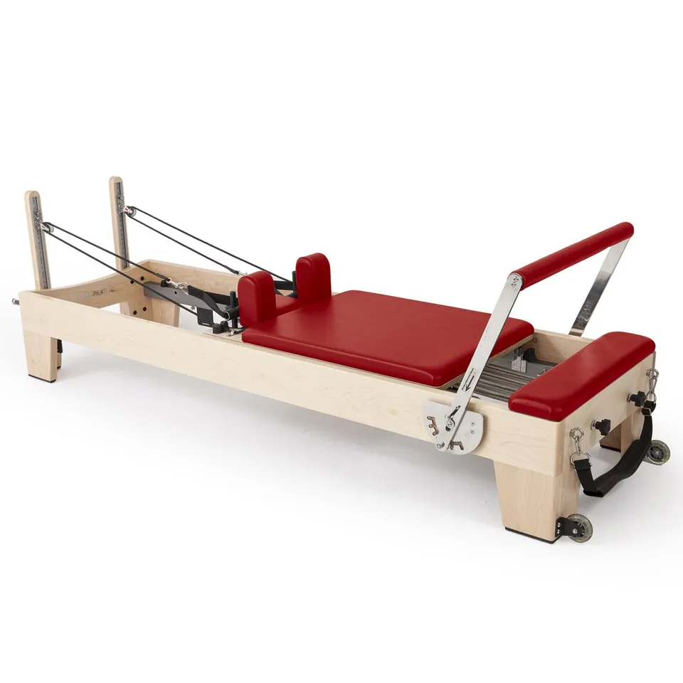 Reformer Pilates empilable en bois d'érable Cyprès, vue 5