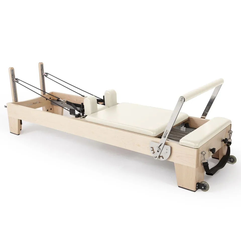 Reformer Pilates empilable en bois d'érable Cyprès, vue 6