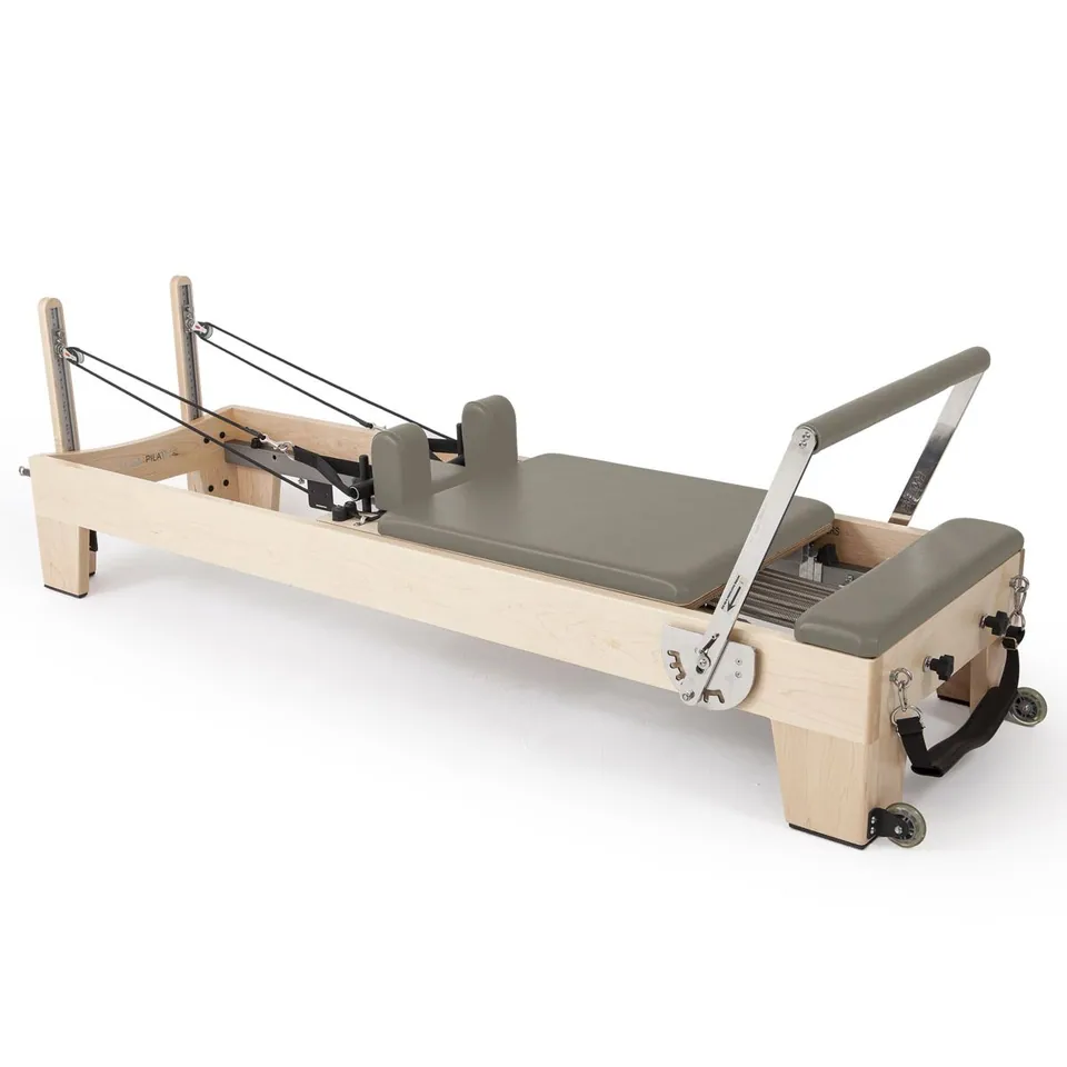 Reformer Pilates empilable en bois d'érable Cyprès, vue 7