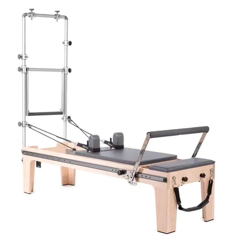 Reformer Pilates en érable avec tour Doline, vue 2