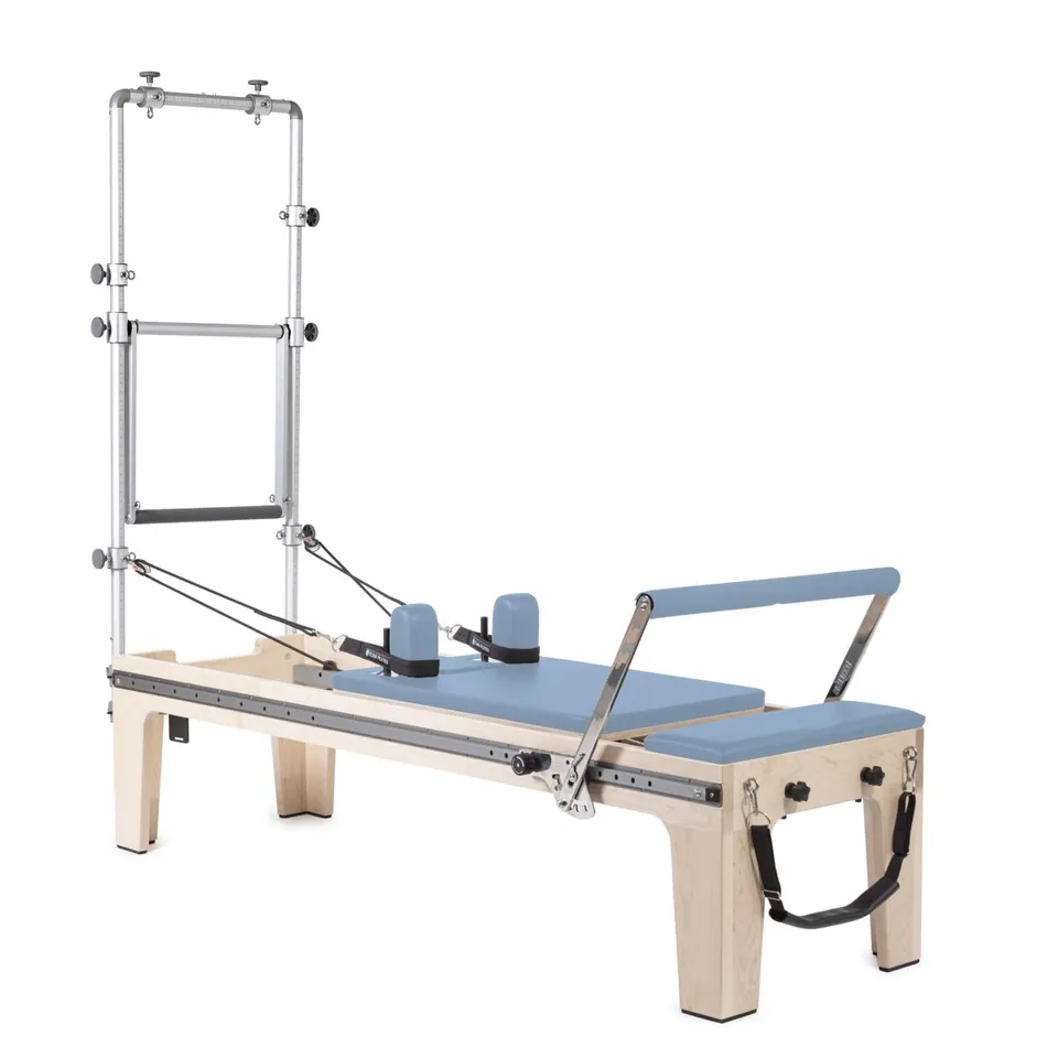 Reformer Pilates en érable avec tour Doline, vue 5